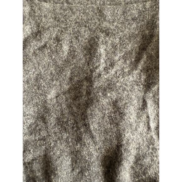 Frame Frankie Ruched Mélange Cashmere Sweater Grey Small Crew - Picture 13 of 13